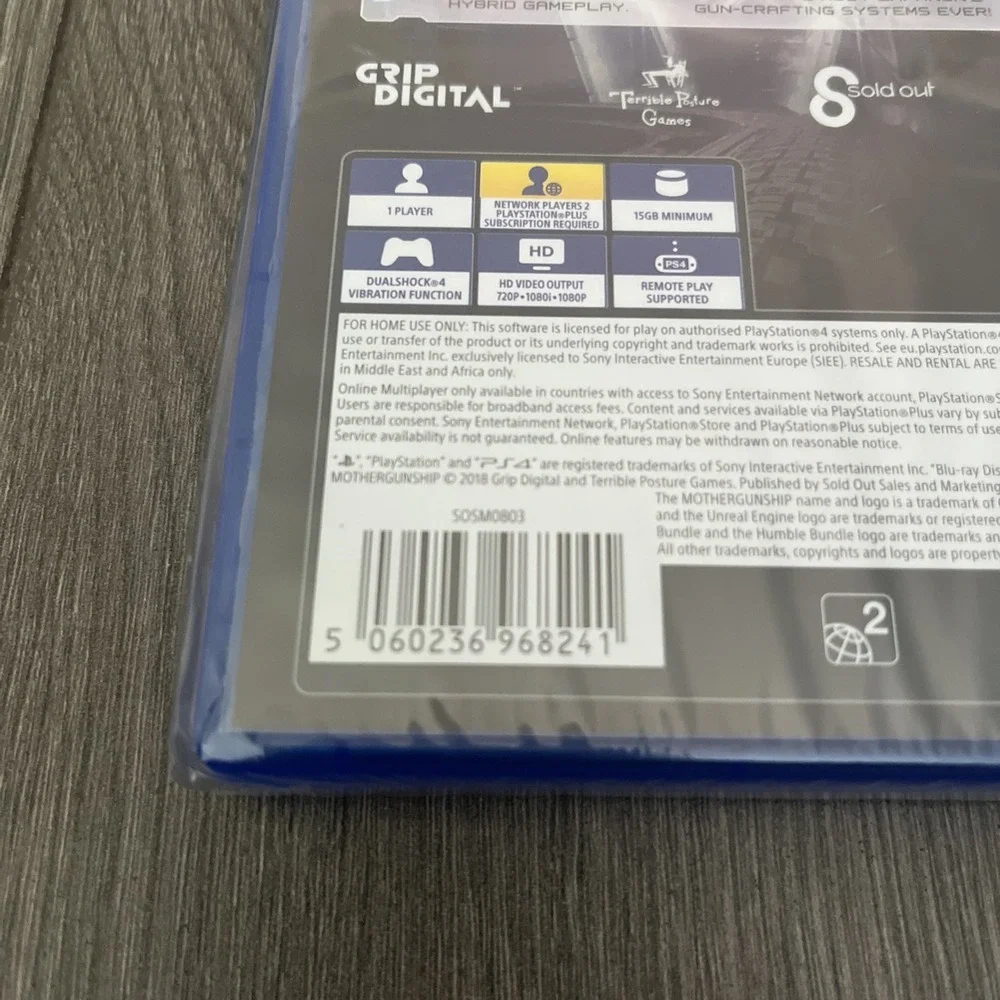 Mothergunship PS4 New Sealed Pegi 7
